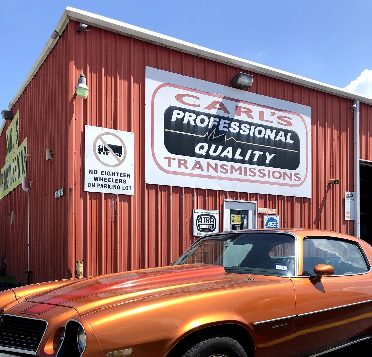The shop and the Camaro